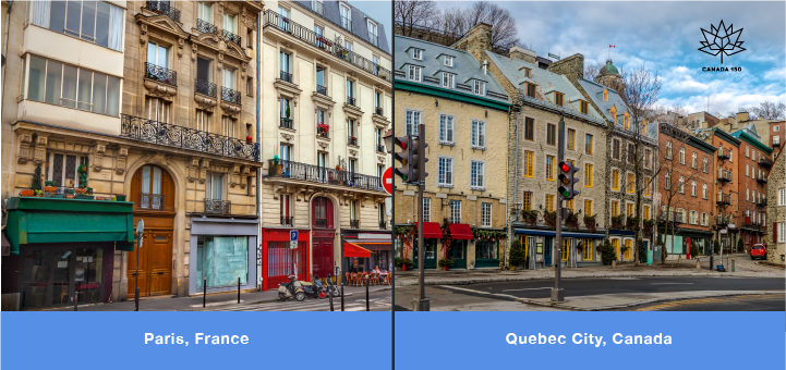 paris quebec city comparison