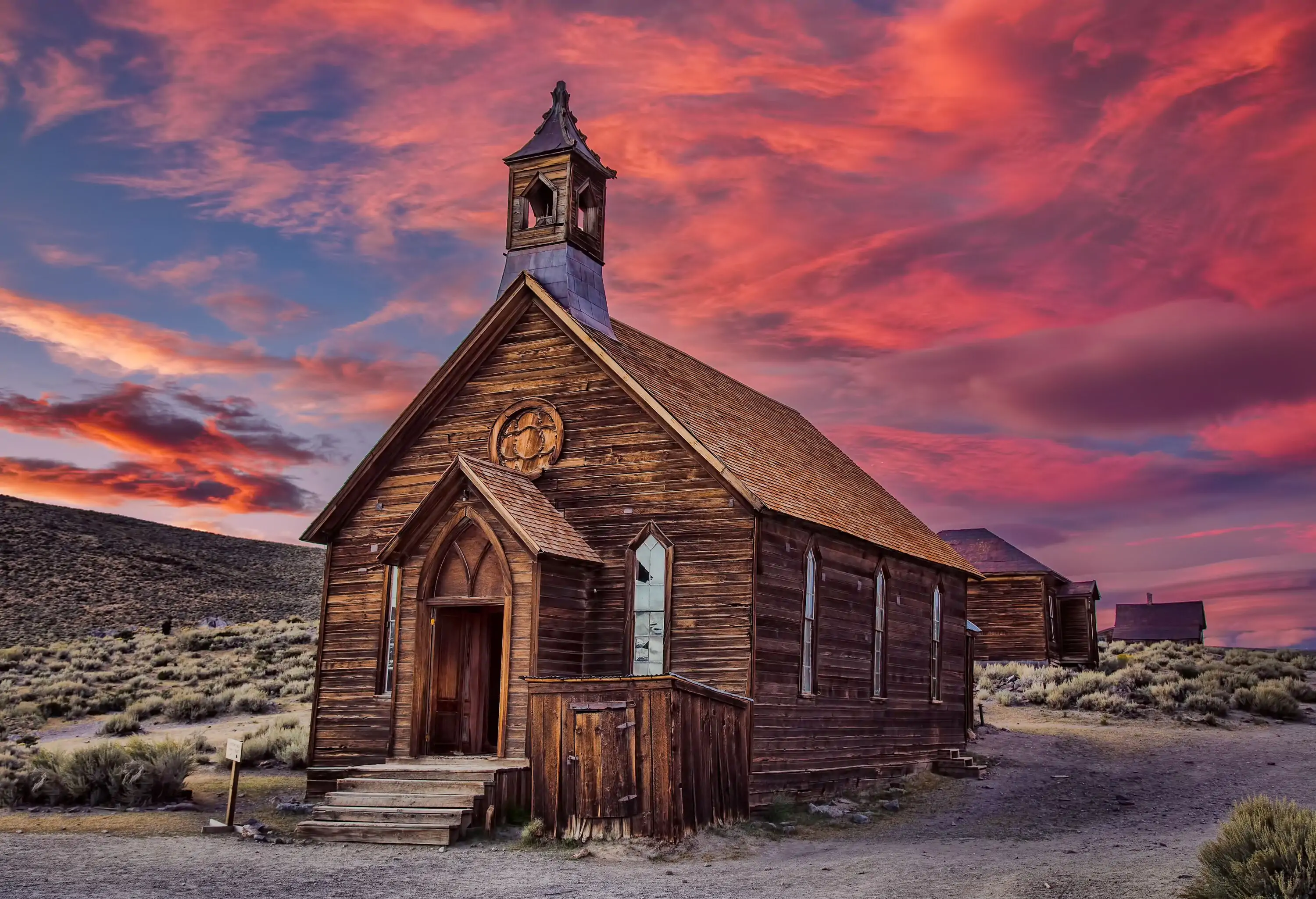 Sunset at the Ghost Town.