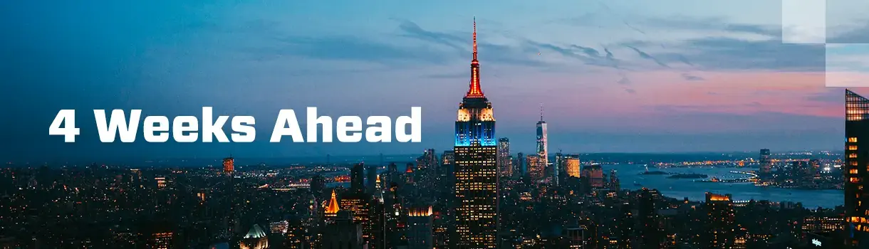 Where to go when you book 4 weeks ahead