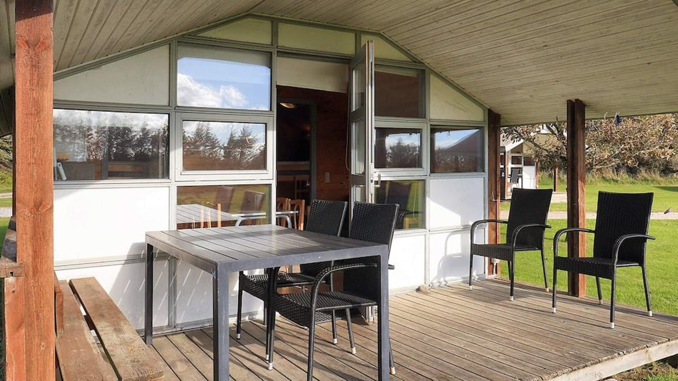 Cozy cabin in camping resort