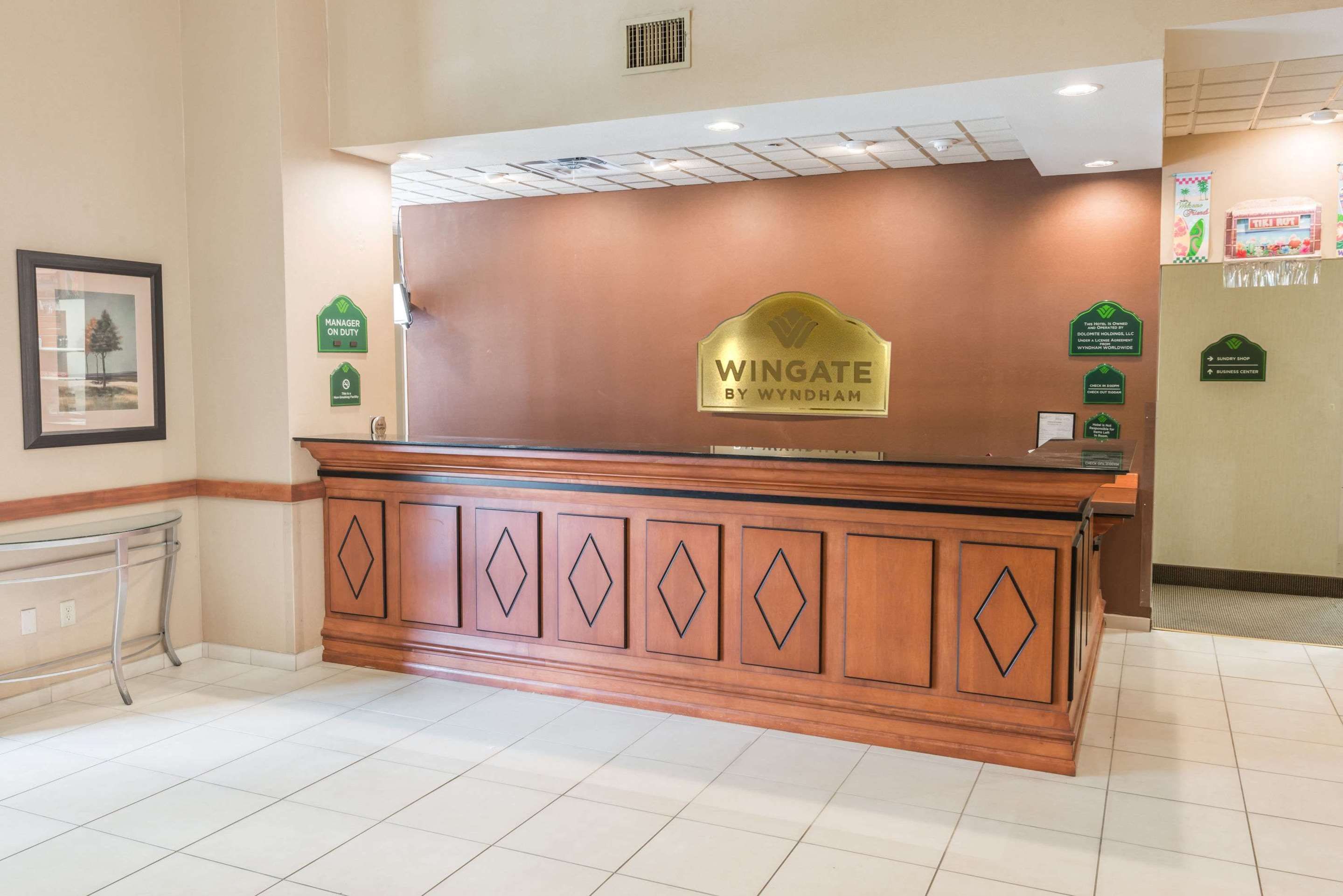 Front desk